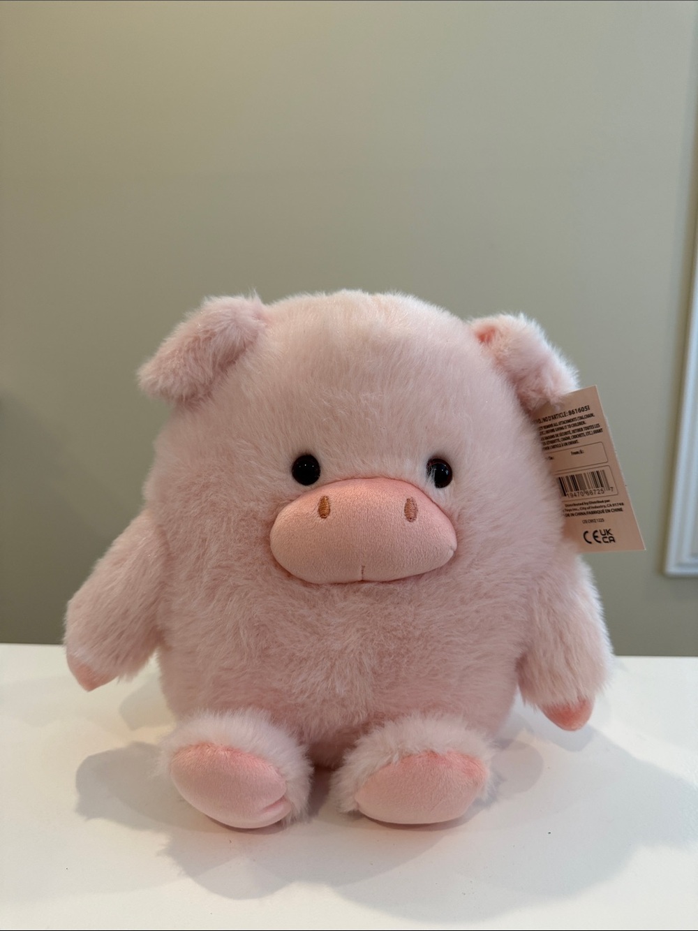 NWT 8” Round Pals Pig Plush by Linzy Toys